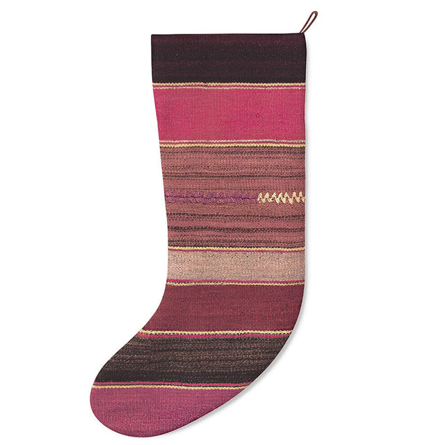 Fuchsia Frazada Stocking Holiday Accent ADT 