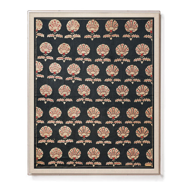 Noir Daisy Suzani Sublime Framed Textile Textile St. Frank 