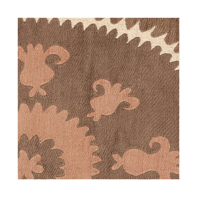 Espresso Checkerboard Suzani Fabric Swatch Swatch St. Frank 