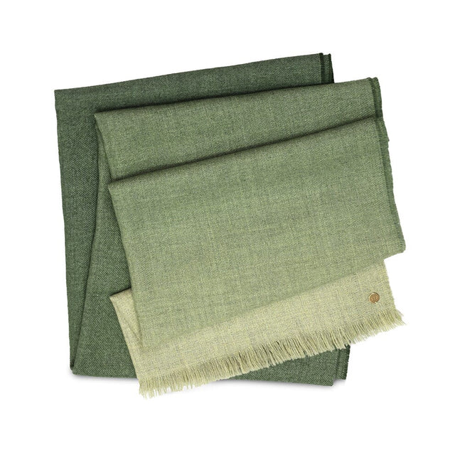 Ombré Moss Baby Alpaca Throw Blanket Blanket Peru 