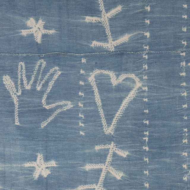 Heart in Hand Indigo Wallpaper Yardage St. Frank 