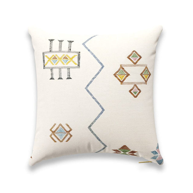 Ecru Cactus Silk Pillow Pillow ADT 22" W x 22" H 