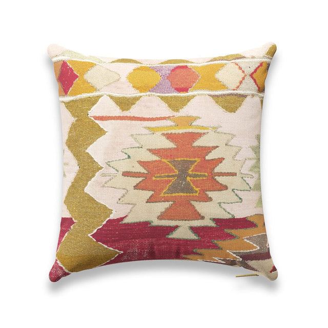 Bold Kaleidoscope Kilim Pillow Pillow ADT 22" W x 22" H 