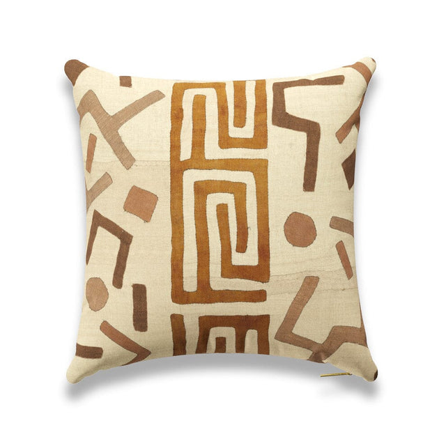 Rust Confetti Kuba Cloth Pillow Pillow ADT 22" W x 22" H 