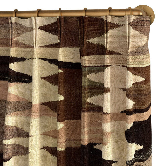 Toffee Diamond Frazada French Pleat Curtain Curtains St. Frank 