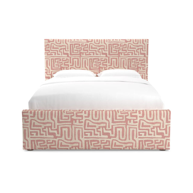 Terracotta Classic Kuba Cloth Hutton Bed Furniture Revive 