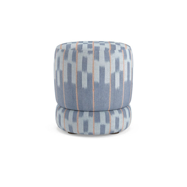 Chambray Lattice Baule Nico Small Ottoman Furniture Revive 