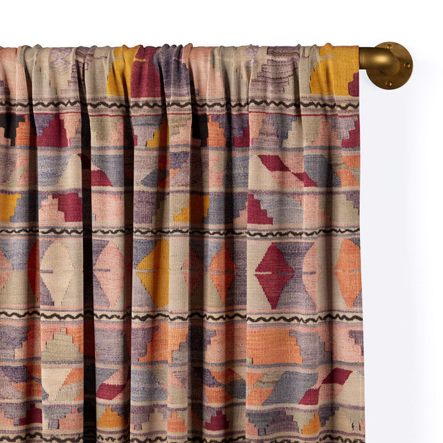Shell Psychedelic Kilim Rod Pocket Curtain Curtains St. Frank 