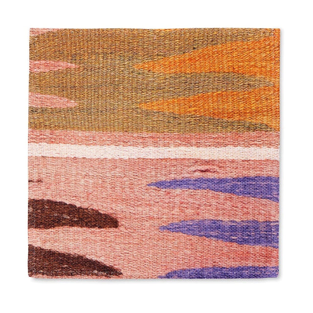 Shell Feathers Kilim Outdoor Performance Fabric Swatch Swatch ADT 