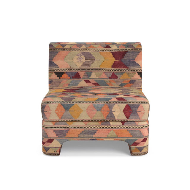 Shell Psychedelic Kilim Sienna Slipper Chair Furniture Revive 