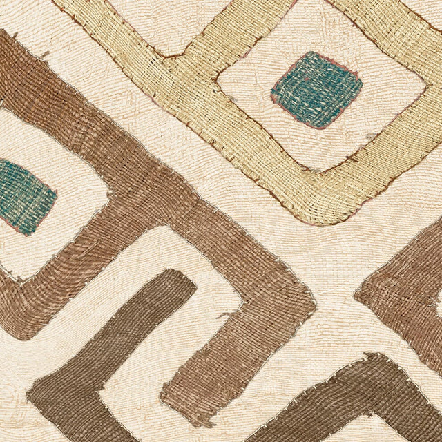 Sand Chevron Kuba Cloth Wallpaper Swatch Swatch St. Frank 