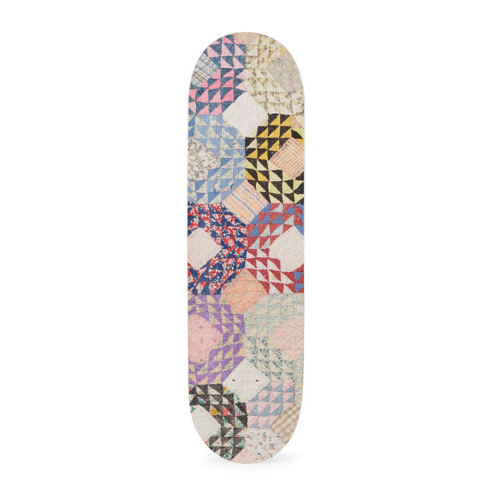Shell Kaleidoscope Quilt Skateboard