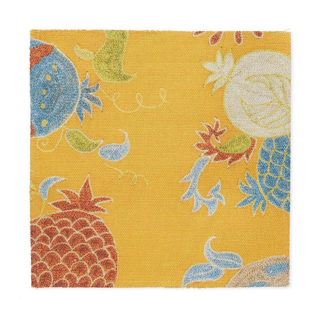 Golden Pomegranate Suzani Outdoor Performance Fabric Fabric by the Yard ADT 