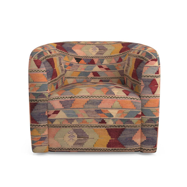 Shell Psychedelic Kilim Esther Swivel Chair Furniture Revive 