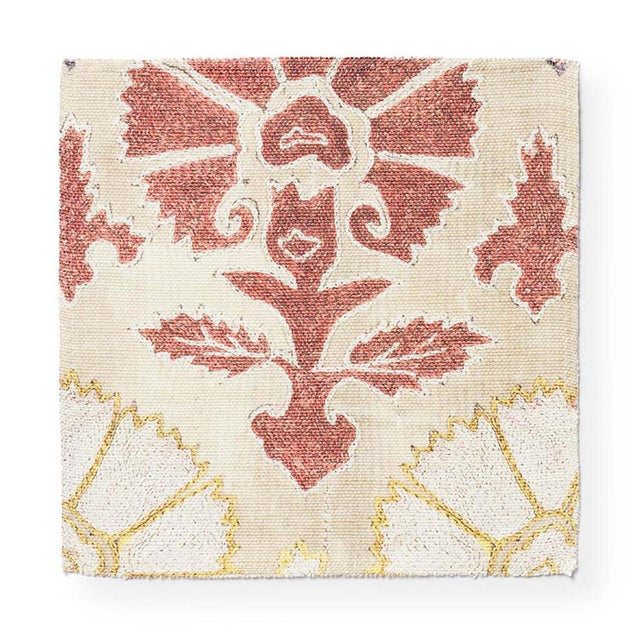 Blush Daisy Suzani Outdoor Performance Fabric Swatch Swatch ADT 