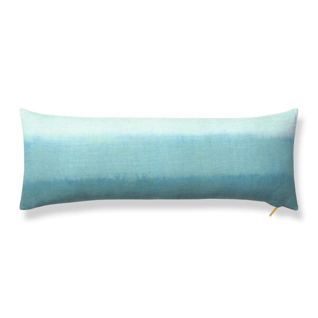 Ombré Teal Lumbar Pillow Pillow St. Frank 40" W x 15" H 