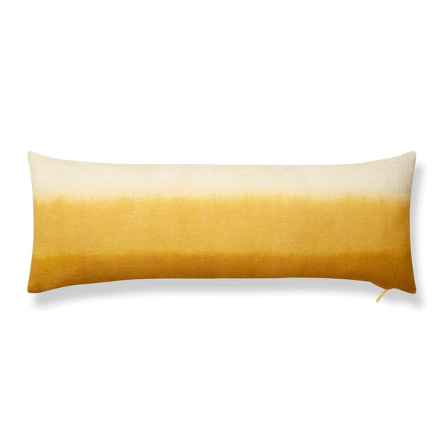 Ombré Ochre Lumbar Pillow Pillow St. Frank 40" W x 15" H 