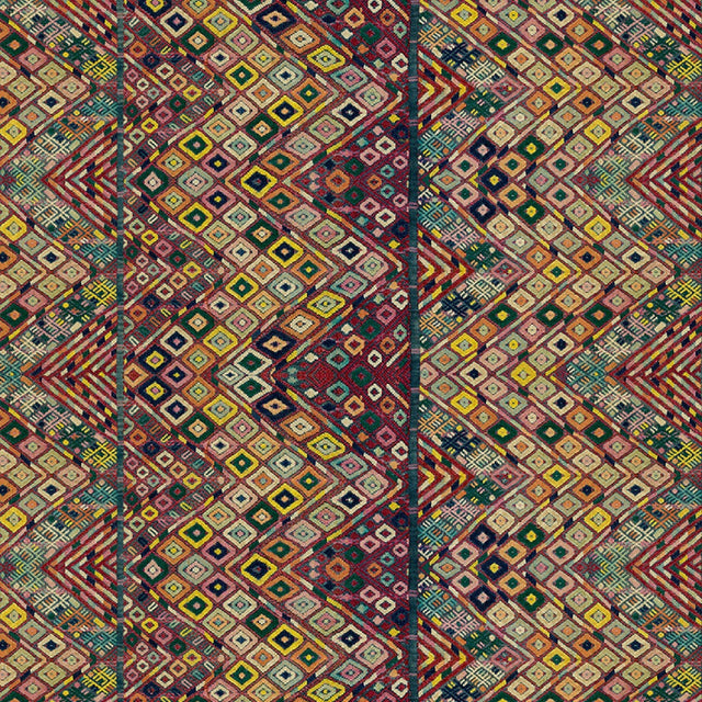 Pink Diamond Huipil - Wallpaper Yardage St. Frank 