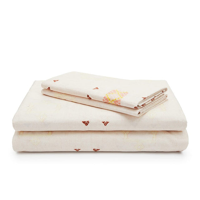 Blush Cactus Silk Sheet Set Bedding Portugal 