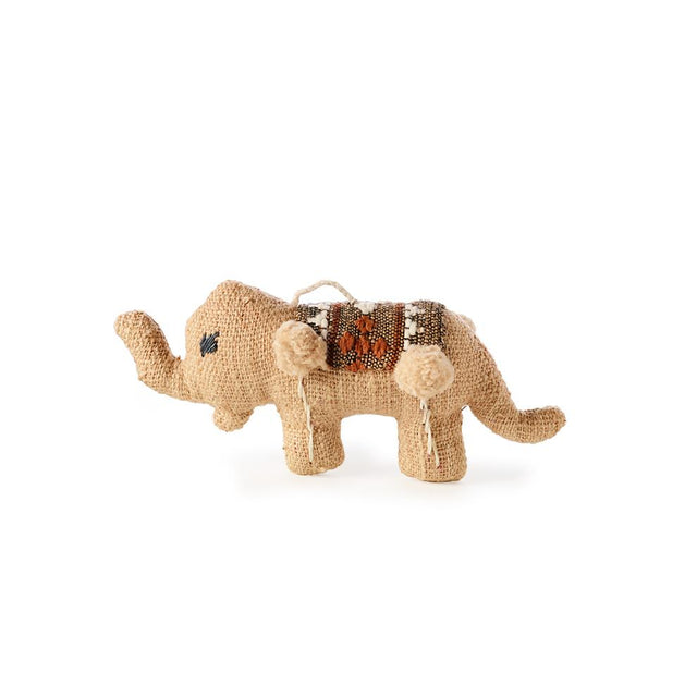Beige Elephant - Ornament Holiday Accent Laos 