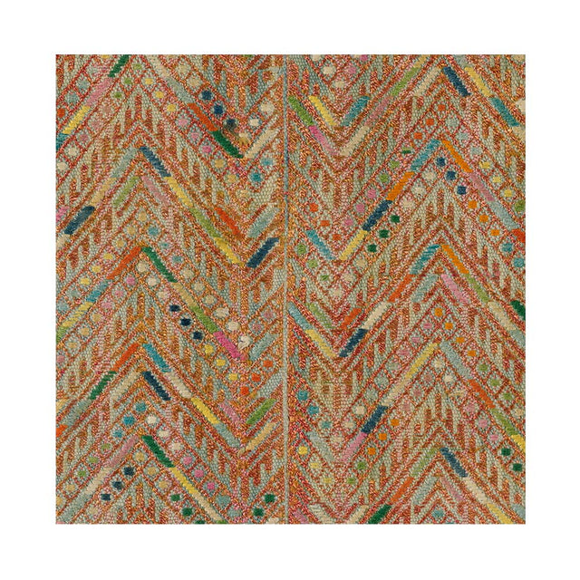 Salmon Herringbone Huipil - Fabric Fabric by the Yard St. Frank 