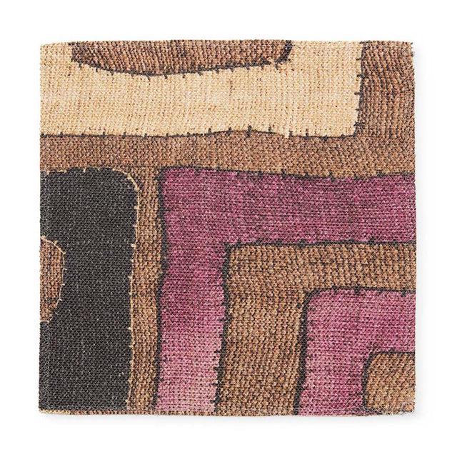 Plum Patchwork Kuba Cloth - Fabric Fabric by the yard St. Frank 