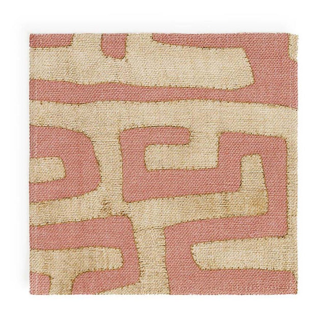 Terracotta Classic Kuba Cloth - Fabric Fabric by the Yard St. Frank 